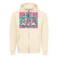 Sandshell valentines day gnomes Zipper Hoodie - Jasminsmagicworld