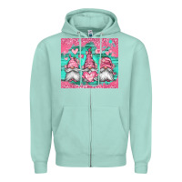 Seafoam valentines day gnomes Zipper Hoodie - Jasminsmagicworld