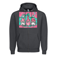 Smoke valentines day gnomes Zipper Hoodie - Jasminsmagicworld
