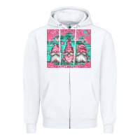 White valentines day gnomes Zipper Hoodie - Jasminsmagicworld