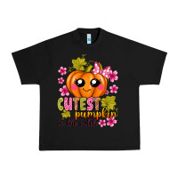 Black Cutest Pumpkin In The Patch Urban Heavy Tee - texasbilliewilder