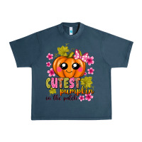 Midnight Navy Cutest Pumpkin In The Patch Urban Heavy Tee - texasbilliewilder