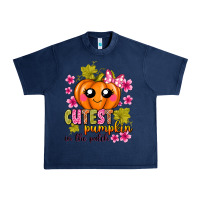 Navy Cutest Pumpkin In The Patch Urban Heavy Tee - texasbilliewilder