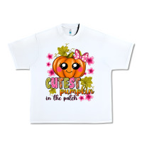 White Cutest Pumpkin In The Patch Urban Heavy Tee - texasbilliewilder