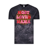 Cloud Black most loved mama Vintage Tee - texasbilliewilder