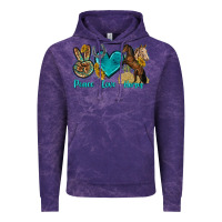 Cloud Purple peace love horses tbw Vintage Hoodie - texasbilliewilder