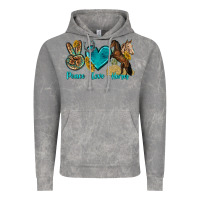 Cloud Rock peace love horses tbw Vintage Hoodie - texasbilliewilder