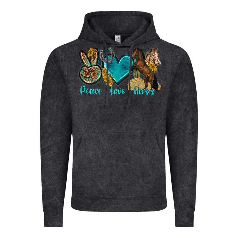 Peace Love Horses Tbw Vintage Hoodie by texasbilliewilder | Teevron