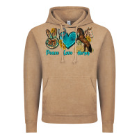 Vintage Coffee peace love horses tbw Vintage Hoodie - texasbilliewilder