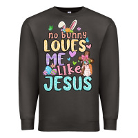 Smoke no bunny loves me like jesus Premium Sweatshirt - MaliasSmallBusiness