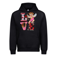 Black valentine's day cupid love Urban Hoodie - RanaPortraitStore