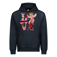 Navy valentine's day cupid love Urban Hoodie - RanaPortraitStore