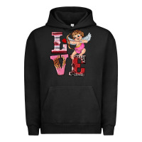 Pigment Black valentine's day cupid love Urban Hoodie - RanaPortraitStore