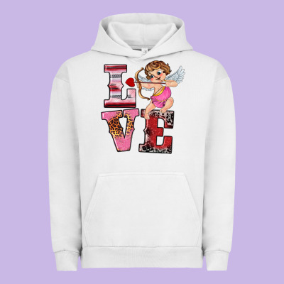 Valentine's Day Cupid Love Urban Hoodie Designed By Ranaportraitstore