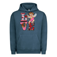 Pigment Midnight Navy valentine's day cupid love Urban Hoodie - RanaPortraitStore