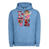 Pigment Pebble Blue valentine's day cupid love Urban Hoodie - RanaPortraitStore