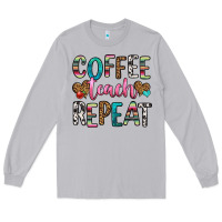 Moon Dust coffee teach repeat Long Sleeve Tee - HRA Design Shop