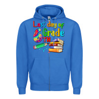 True Royal last day of sixth grade Zipper Hoodie - Artiststas