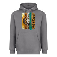 Storm Leopard Sunflower Brush Strokes Heavyweight Hoodie - Jasminsmagicworld
