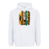 White Leopard Sunflower Brush Strokes Heavyweight Hoodie - Jasminsmagicworld
