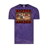 Cloud Purple hohoho christmas cows Vintage Tee - RanaPortraitStore