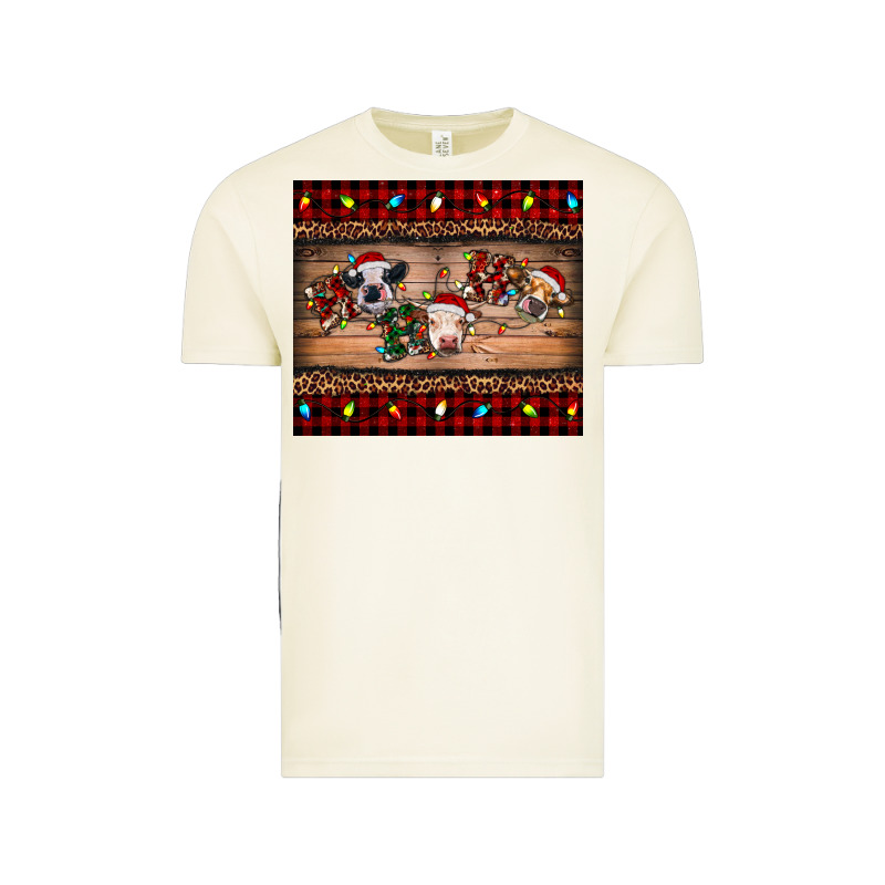 Hohoho Christmas Cows Vintage Tee by RanaPortraitStore | Teevron