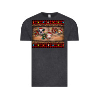 Vintage Black hohoho christmas cows Vintage Tee - RanaPortraitStore