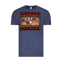 Vintage Denim hohoho christmas cows Vintage Tee - RanaPortraitStore