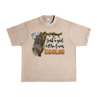French Oak just a girl who loves koalas Urban Heavy Tee - BarkalooDesign