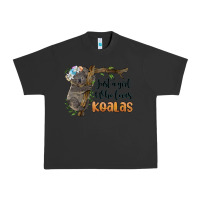 Pigment Black just a girl who loves koalas Urban Heavy Tee - BarkalooDesign