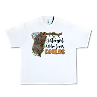 White just a girl who loves koalas Urban Heavy Tee - BarkalooDesign