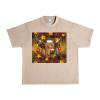 French Oak christmas highland cow tumbler Urban Heavy Tee - RanaPortraitStore