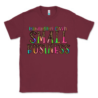 Burgundy minding my own small bussiness Classic Tee - CowhideDigitalArt