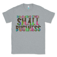 Heather Grey minding my own small bussiness Classic Tee - CowhideDigitalArt