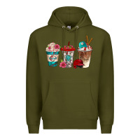 Army Green western baseball coffee cups bbs Premium Hoodie - BundleAndBundleShop