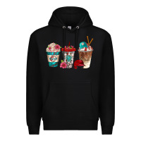 Black western baseball coffee cups bbs Premium Hoodie - BundleAndBundleShop