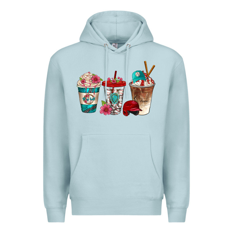 Western Baseball Coffee Cups Bbs Premium Hoodie by BundleAndBundleShop | Teevron