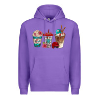 Purple western baseball coffee cups bbs Premium Hoodie - BundleAndBundleShop