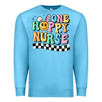 Ocean Blue one happy nurse Premium Sweatshirt - MaliasSmallBusiness