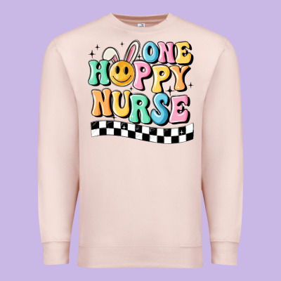 One Happy Nurse Premium Sweatshirt Designed By Maliassmallbusiness