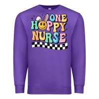 Purple one happy nurse Premium Sweatshirt - MaliasSmallBusiness