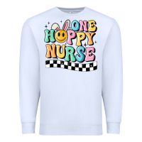 White one happy nurse Premium Sweatshirt - MaliasSmallBusiness