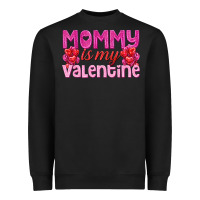 Black mommy is valentine Heavyweight Sweatshirt - texasbilliewilder