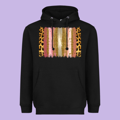 Xoxo Brushstrokes Valentines Day Heavyweight Hoodie Designed By Jasminsmagicworld