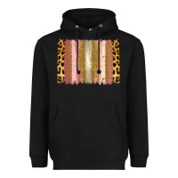 Black XOXO Brushstrokes Valentines Day Heavyweight Hoodie - Jasminsmagicworld