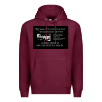 Burgundy women of transformation 1 Premium Hoodie - chombo
