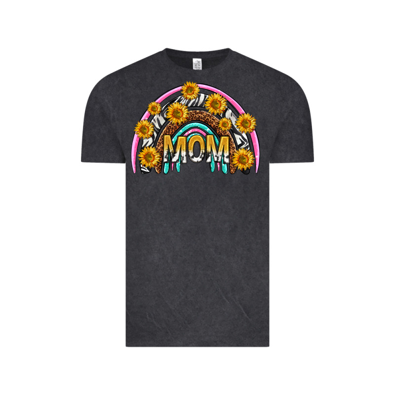 Mom With Sunflower Rainbow Mothers Day Vintage Tee by texasbilliewilder | Teevron