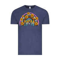 Vintage Denim mom with sunflower rainbow mothers day Vintage Tee - texasbilliewilder