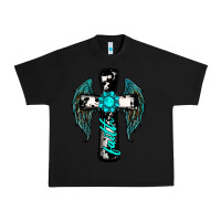 Black cross faith gemstone wings Urban Heavy Tee - RanaPortraitStore