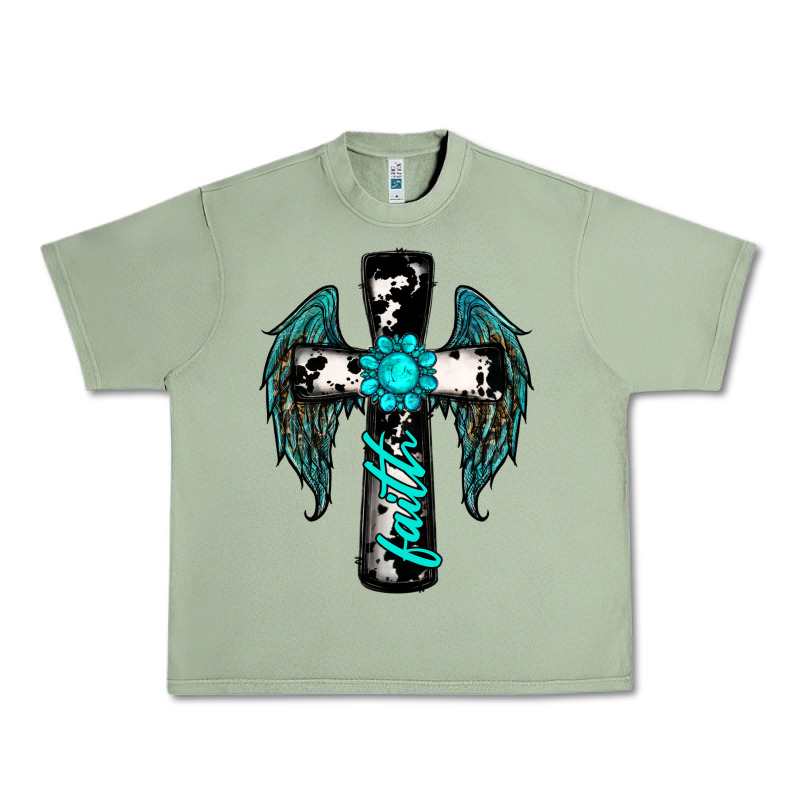 Cross Faith Gemstone Wings Urban Heavy Tee by RanaPortraitStore | Teevron